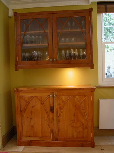 Peter Sings Yew Cabinets